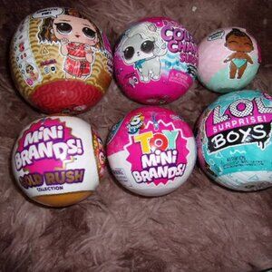 Lol Surprise Mystery Ball  & Mini Brands New bundle of 6